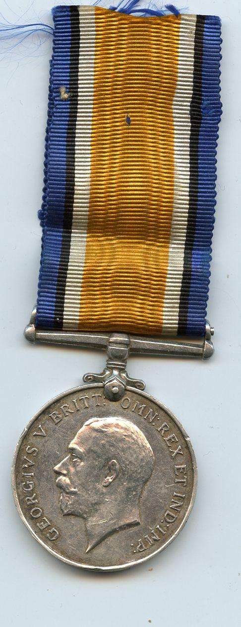 British War Medal 1914-18 To Pte  John Nicoll, Army Service Corps