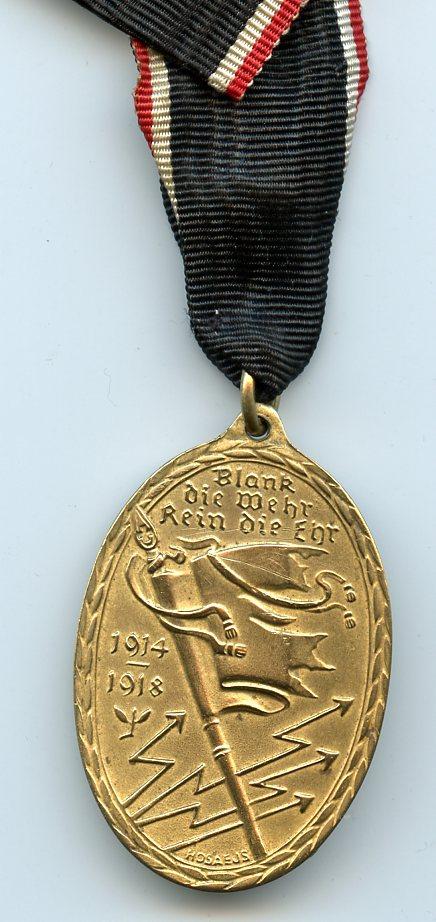 German War Commemorative Medal 1914/1918 of the Kyffhäuser Union