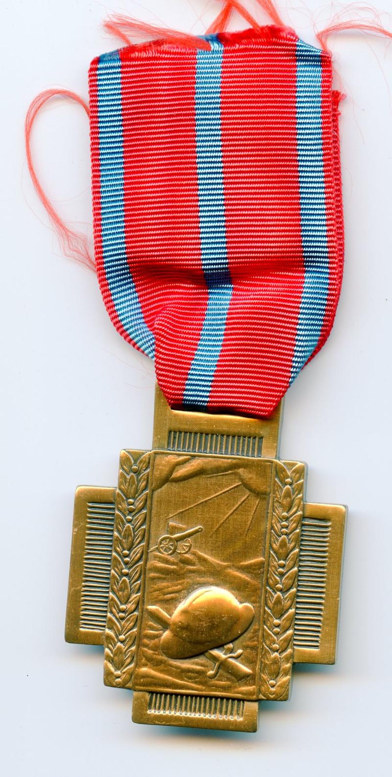 Belgium Croix Du Feu Medal 1914-18