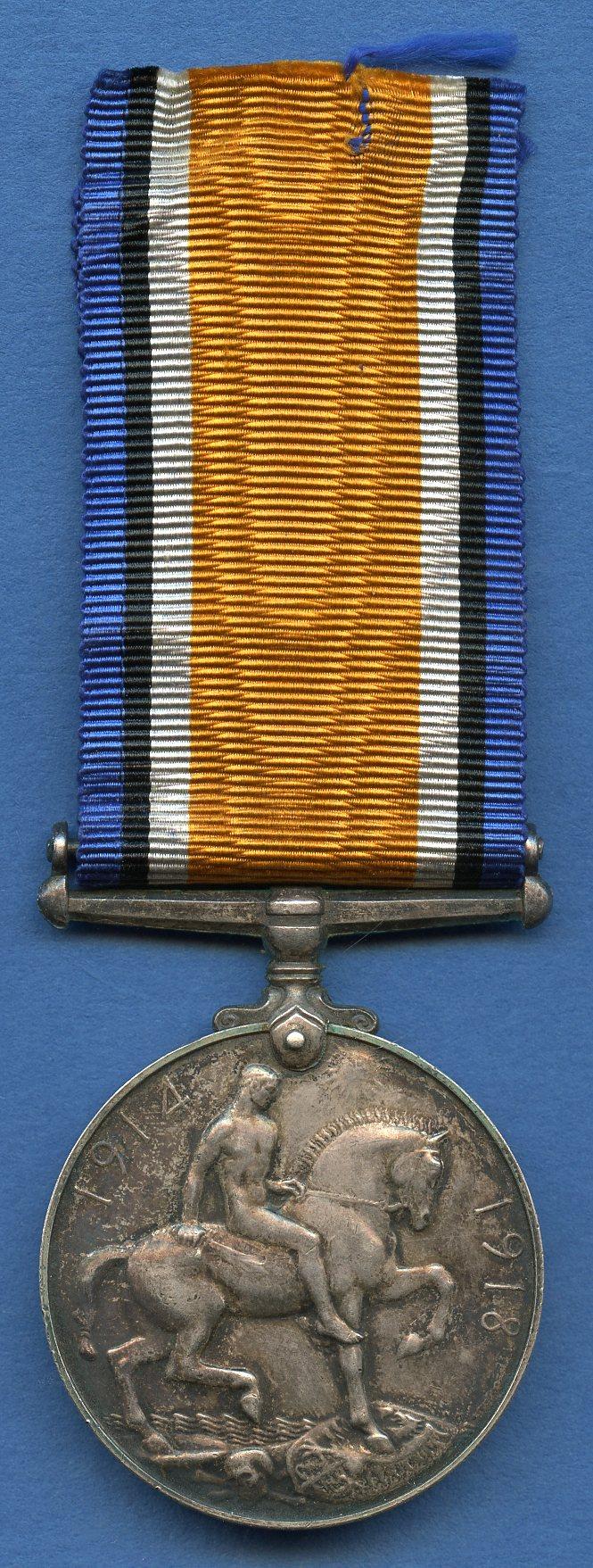 British War Medal 1914-18 To Pte William Johnston, Gordon Highlanders