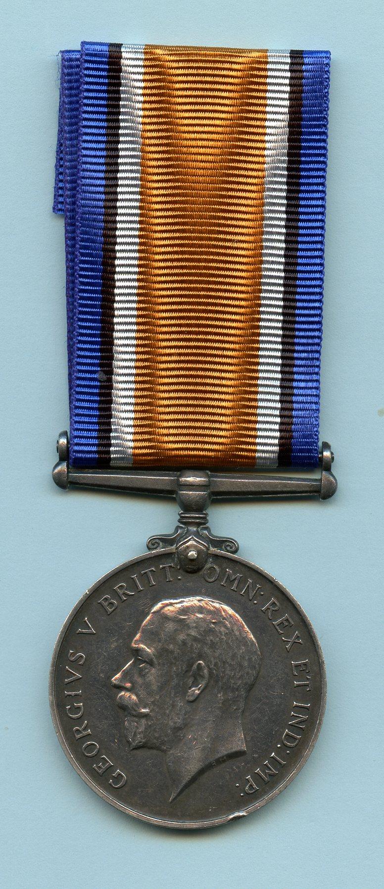British War Medal 1914-18 To Stoker Bertie Hill , Royal Naval Reserve