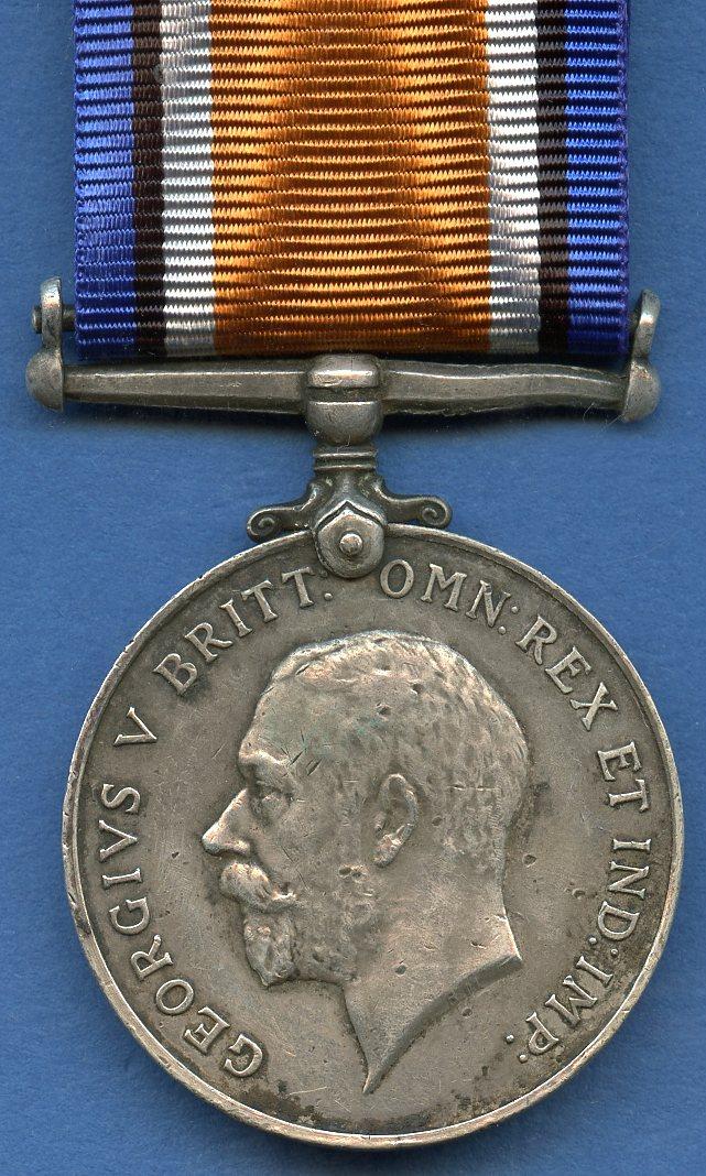 British War Medal 1914-18. To Pte  John Rainey, 2nd Battalion  Royal Scots Fusiliers