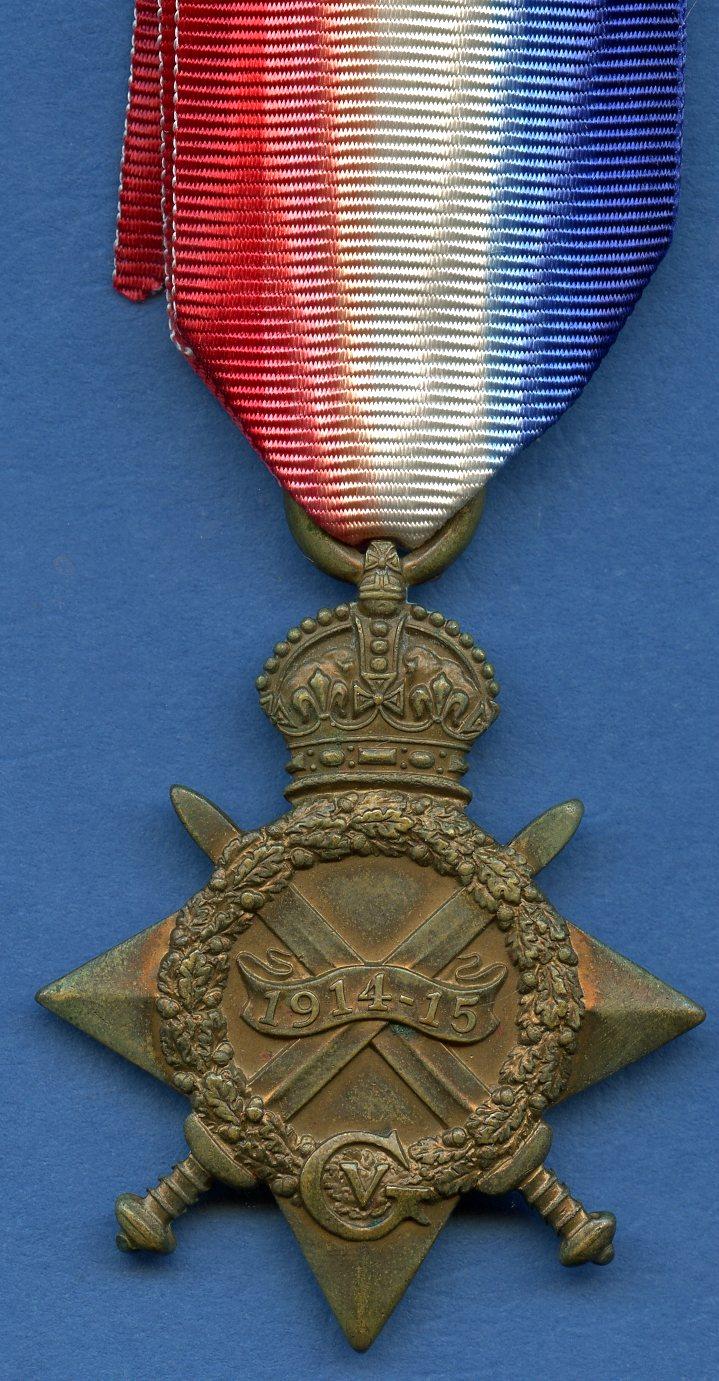 1914-15 Star To Pte John McIlveney, Royal Scots Fusiliers