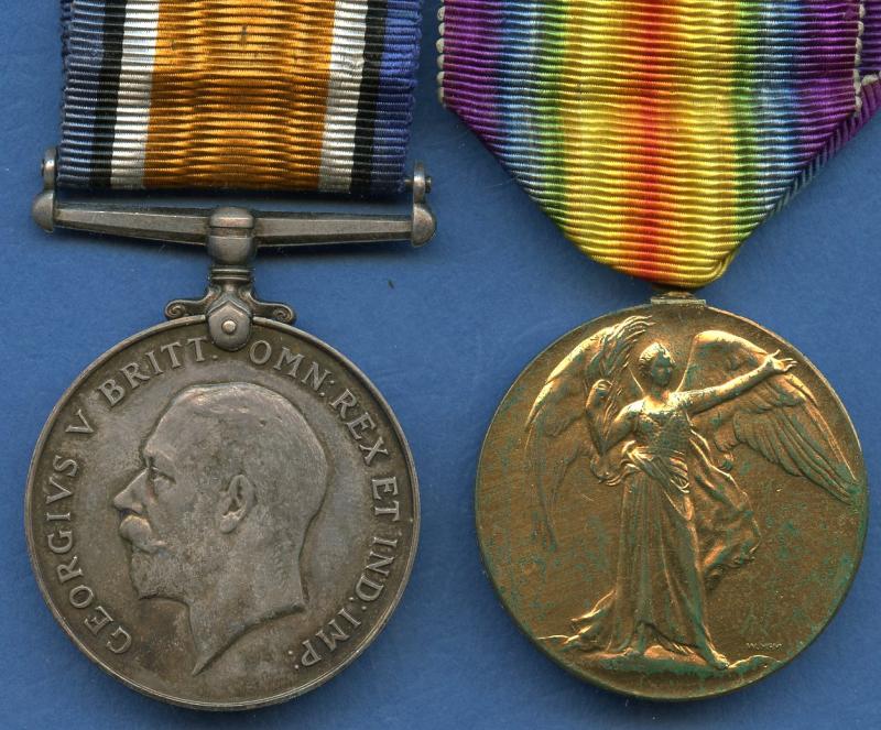 WW1 British War & Victory Medals Pair to Pte Edward J Williams, 10th Bn Liverpool Regiment
