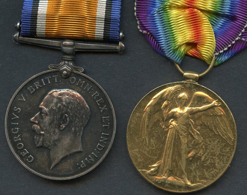 WW1 British War & Victory Medals Pair to Pte William J Guthrie, Liverpool Regiment
