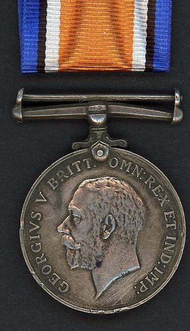 British War Medal 1914-18 To Pte Alexander B Ross, Scottish Rifles (Cameronians)