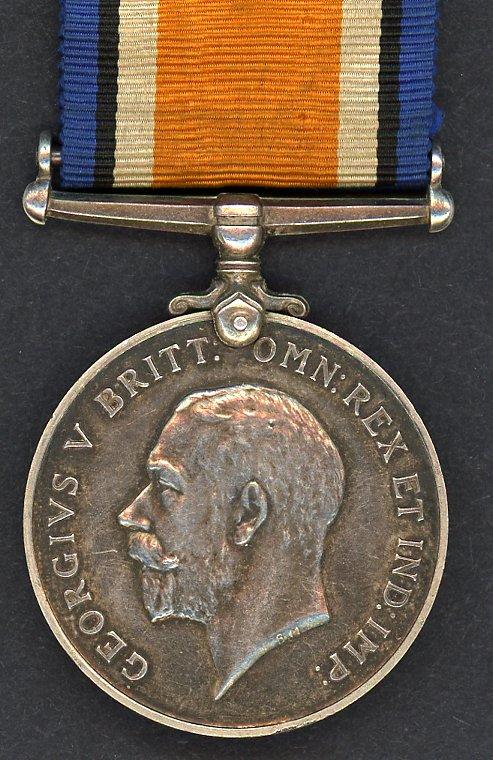 British War Medal 1914-18 To  Pte Robert H Marshall, 1st Battalion Royal Scots Fusiliers