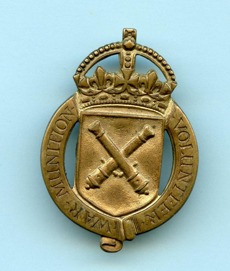 WWI War Munitions  Volunteers badge