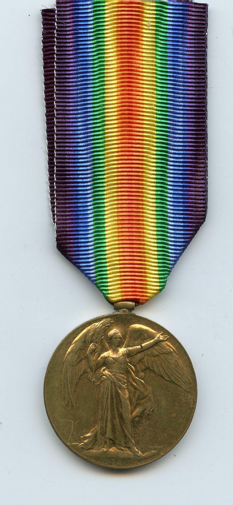 Victory Medal 1914-1919 To Pte Tom Oakes. Army Service Corps