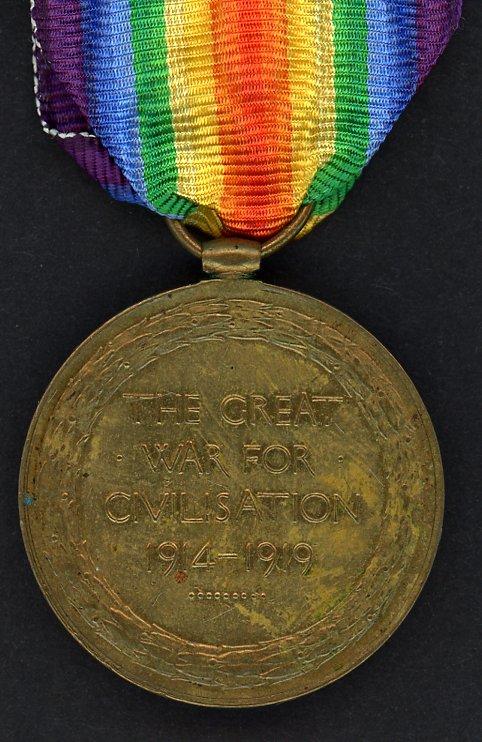 Victory Medal 1914-1919 To Pte Peter McGuire, Royal Scots Fusiliers