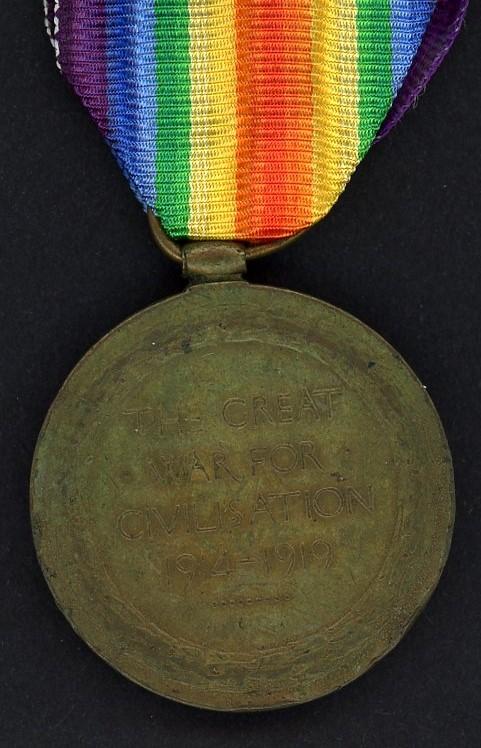 Victory Medal 1914-1919 To Pte Pte William McMahon, Royal Scots Fusiliers