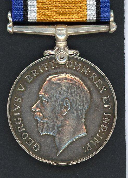 British War Medal 1914-18 To Pte Robert Hamilton Royal Scots  Fusiliers