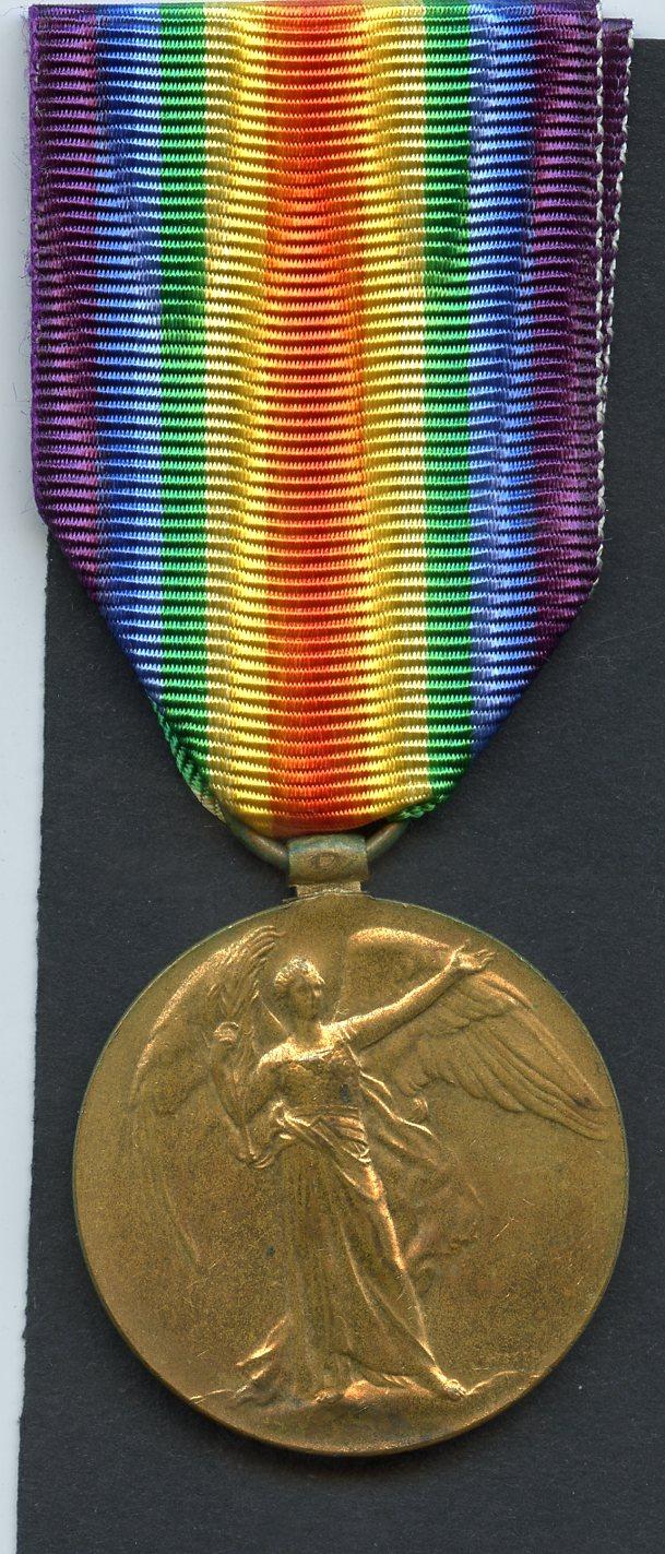 Victory Medal 1914-1919 To Pte  Robert B, Campbell, Royal Scots Fusiliers
