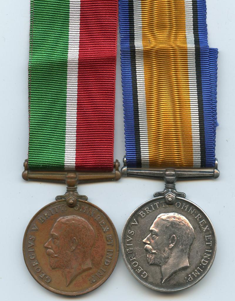 Mercantile Marine Medal Pair To Robert Platt
