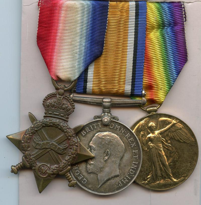 1914-15 Trio World War One Medals To Pte Reginald Buddon, Royal Army Medical Corps
