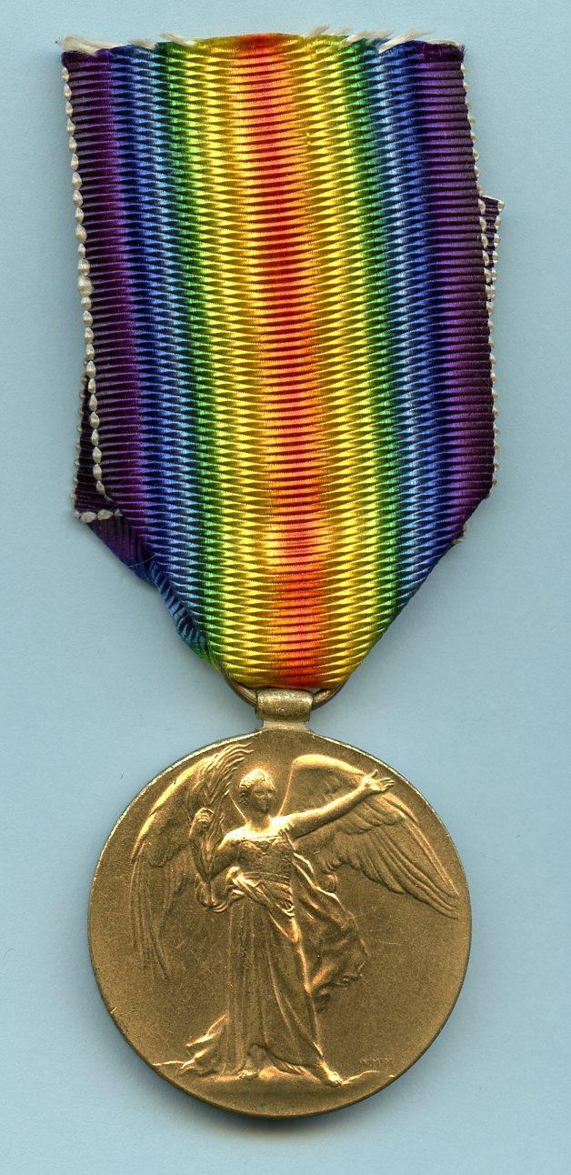 Victory Medal 1914-1919 To  David James Lewis  5th Battalion Cheshire Regiment
