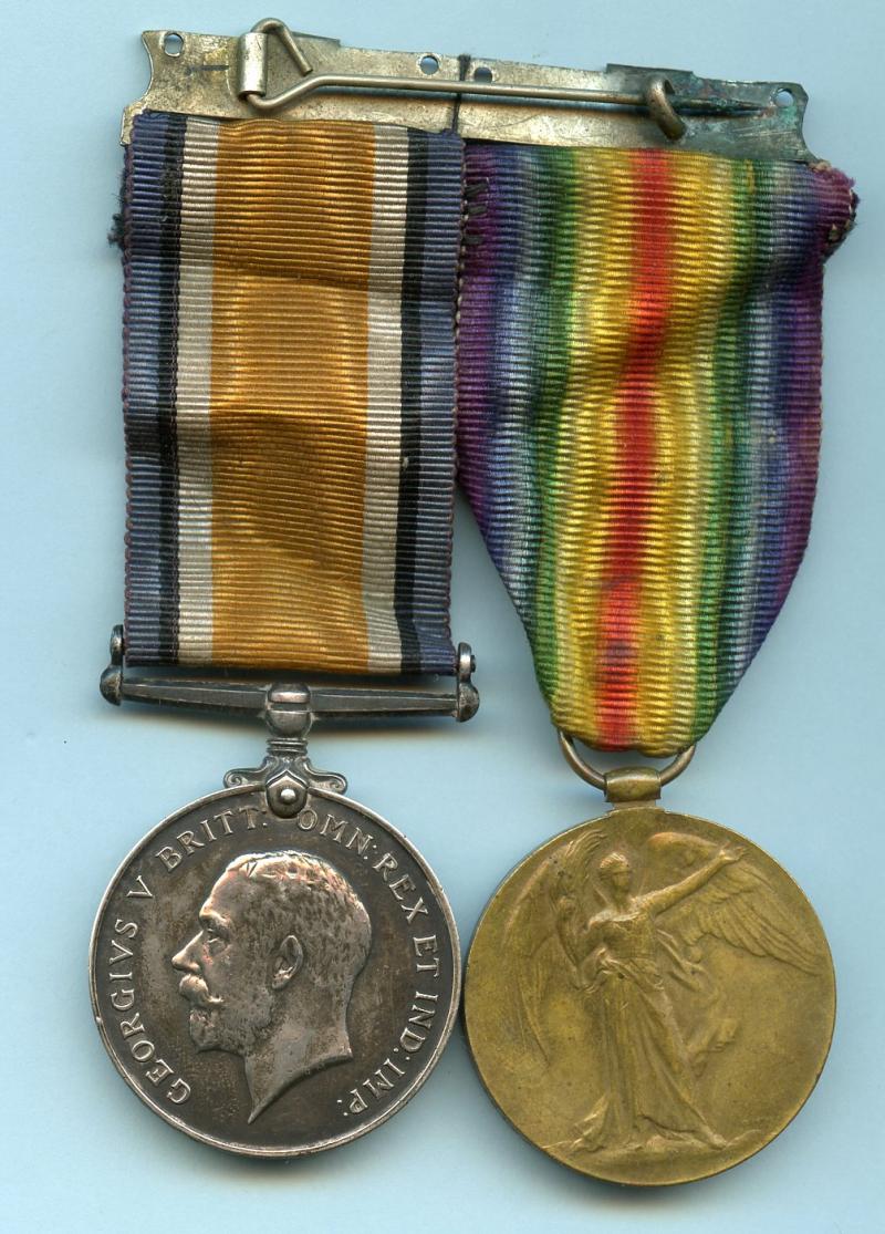WW1 British War & Victory Medals Pair to Pte William Jones, Royal Army Medical Corps