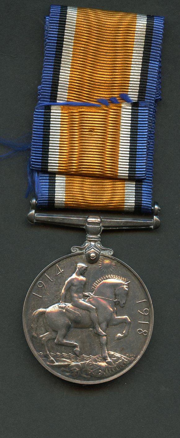 British War Medal 1914-18 To Pte William G Davies, Royal Army Medical Corps