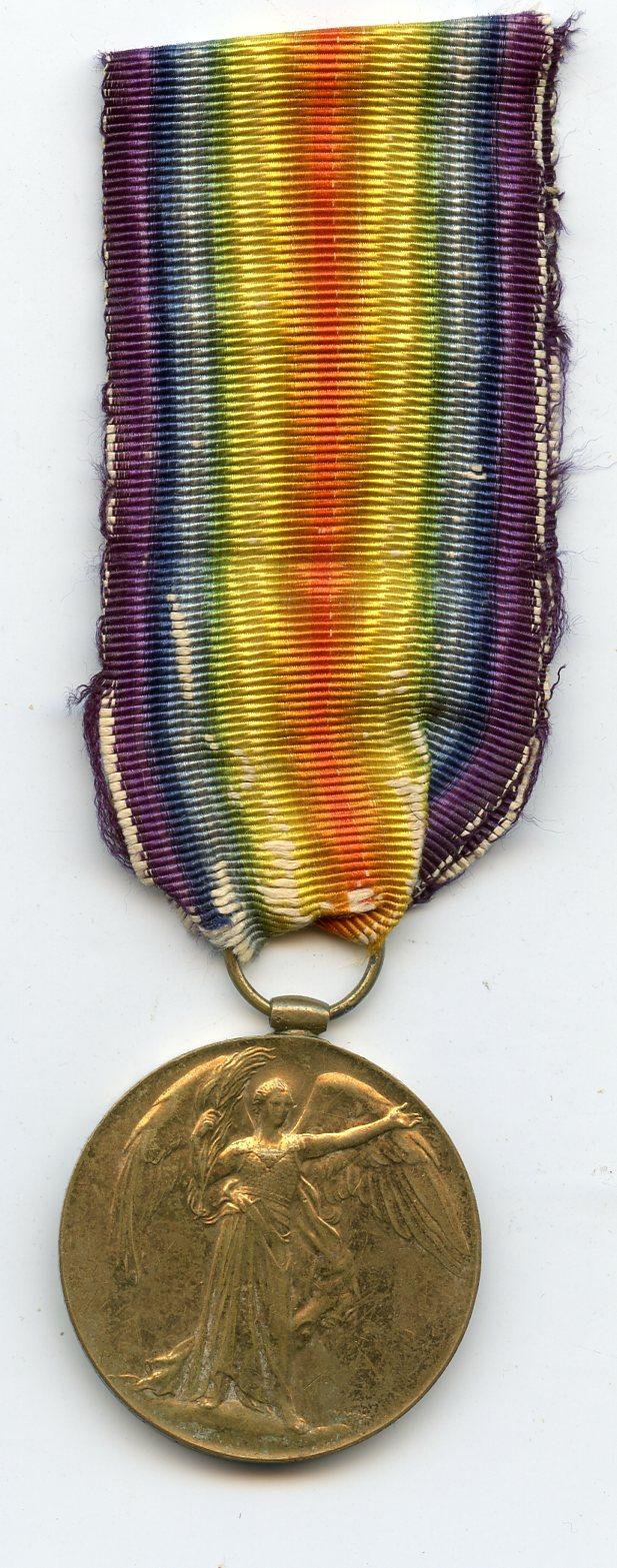 Victory Medal 1914-19 To Pte Francis Morton, 11th Battalion Cheshire Regiment