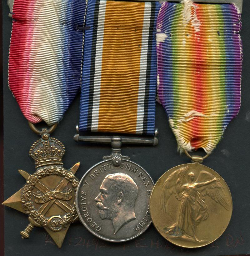 1914-15 Trio World War One Medals To Stoker Thomas Edward Hall, Royal Navy