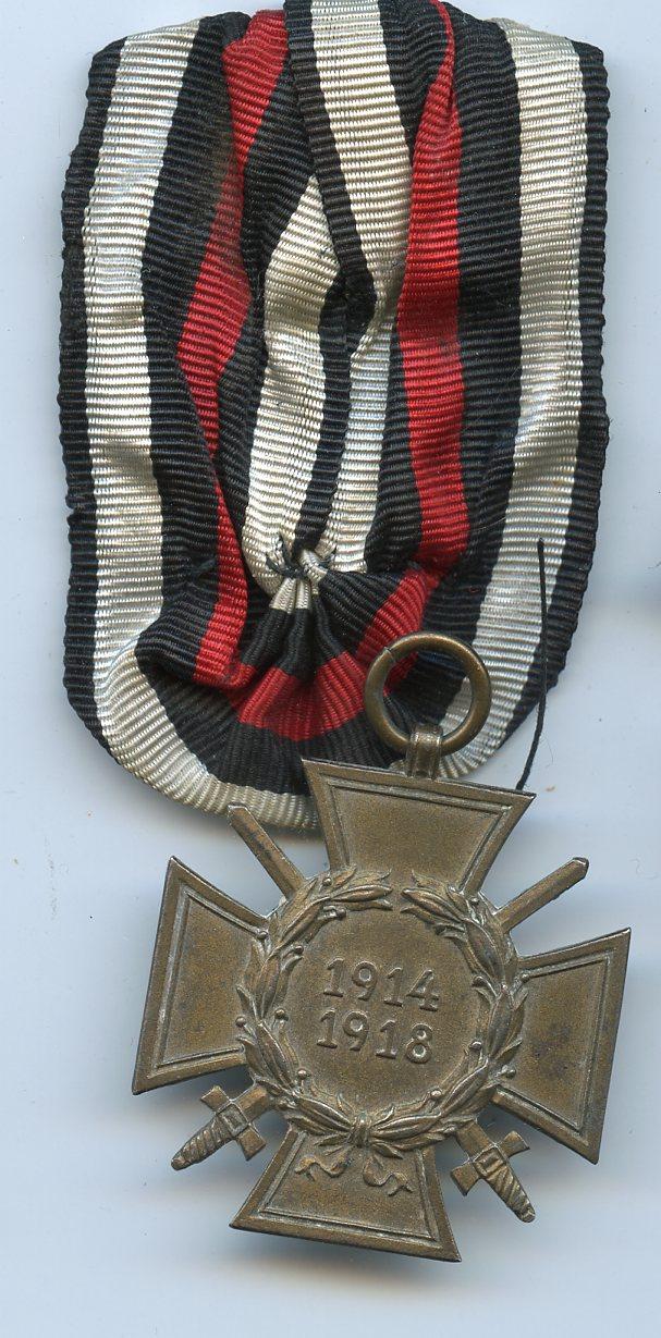 German Honour Cross Medal 1914-18