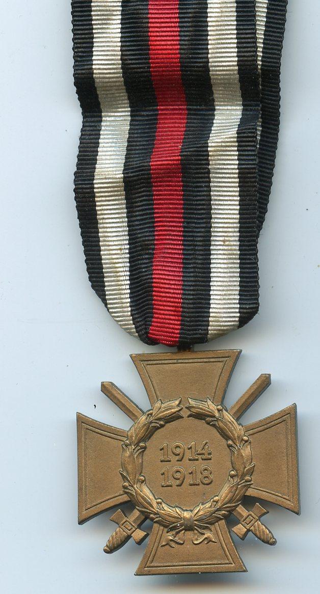 Germany  Honour Cross Medal 1914-18