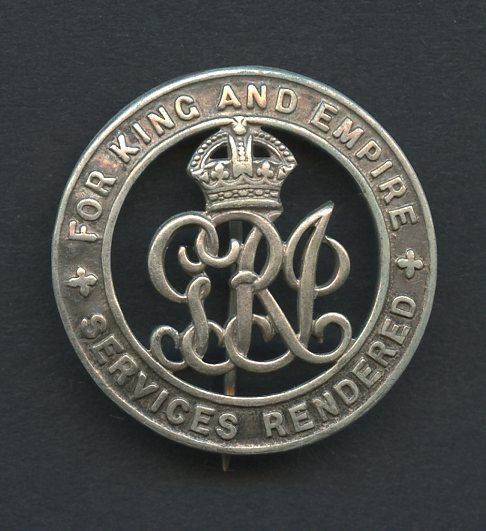 Silver War Badge Awarded to   Pte William Dawson Merrick, 66th Training Reserve Battalion