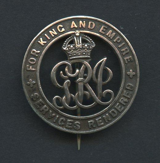 Silver War Badge Awarded to Pte  A. E. Aspinall, Tank Corps