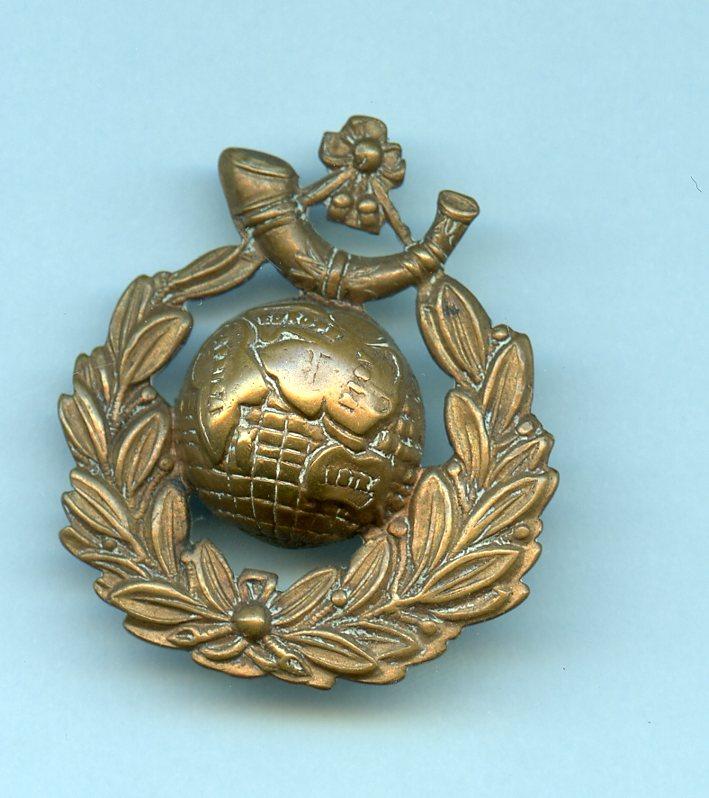 WW1 Royal Marine Light Infantry Brass Cap Badge