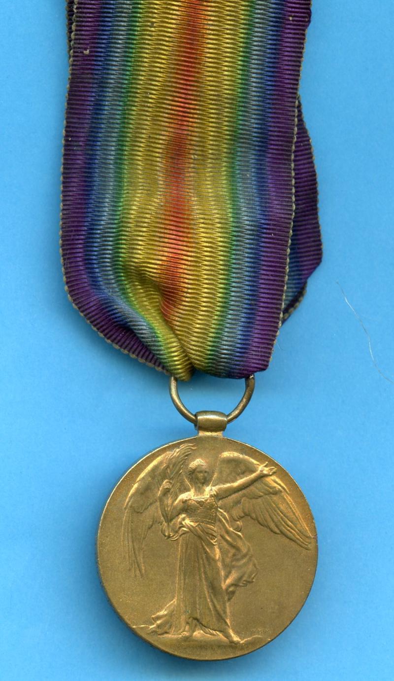 Victory Medal 1914-19 To Pte Ernest Kroll, Oxfordshire and Buckinghamshire Light Infantry,