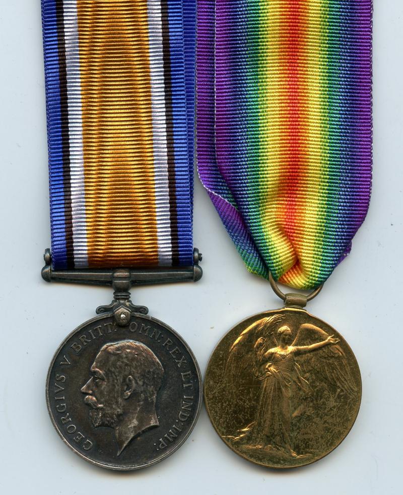 WW1 British War & Victory Medals Pair To Pte Edward Ernest Watts, The Queens Regiment (Royal West Surreys)