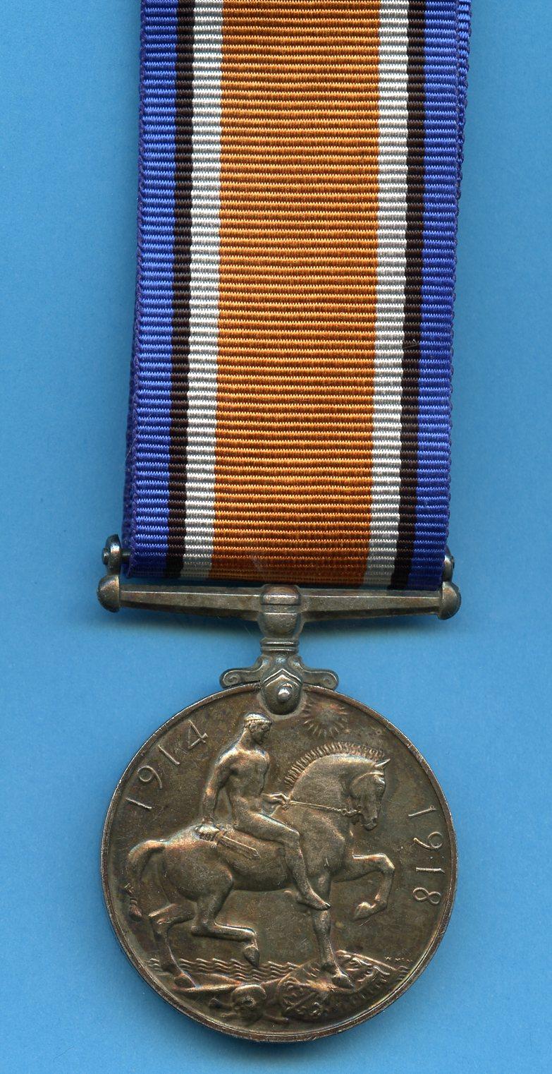 British War Medal 1914-18 To Gunner  Albert E. Hardwick, Royal Garrison Artillery
