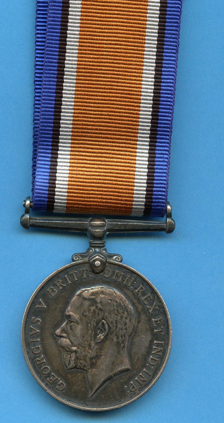 British War Medal 1914-18 To Cpl Arthur Glennie, 73rd Heavy Battery Royal artillery