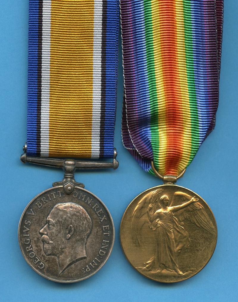 WW1 British War & Victory Medals Pair To Gunner Bertram G Cranham Royal Field Artillery