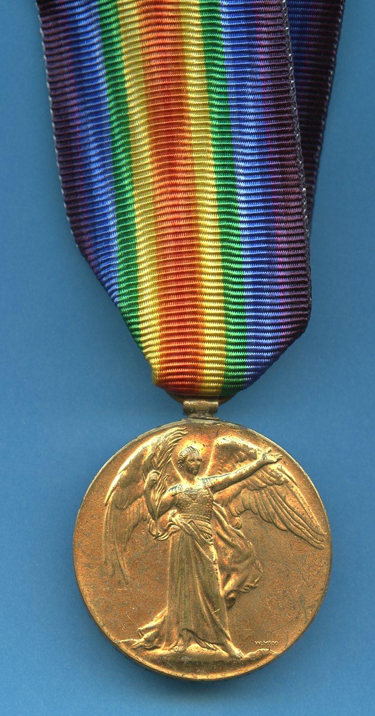 WW1 Victory Medal 1914-19 To Gunner Harold G Pealing, Royal Field Artillery