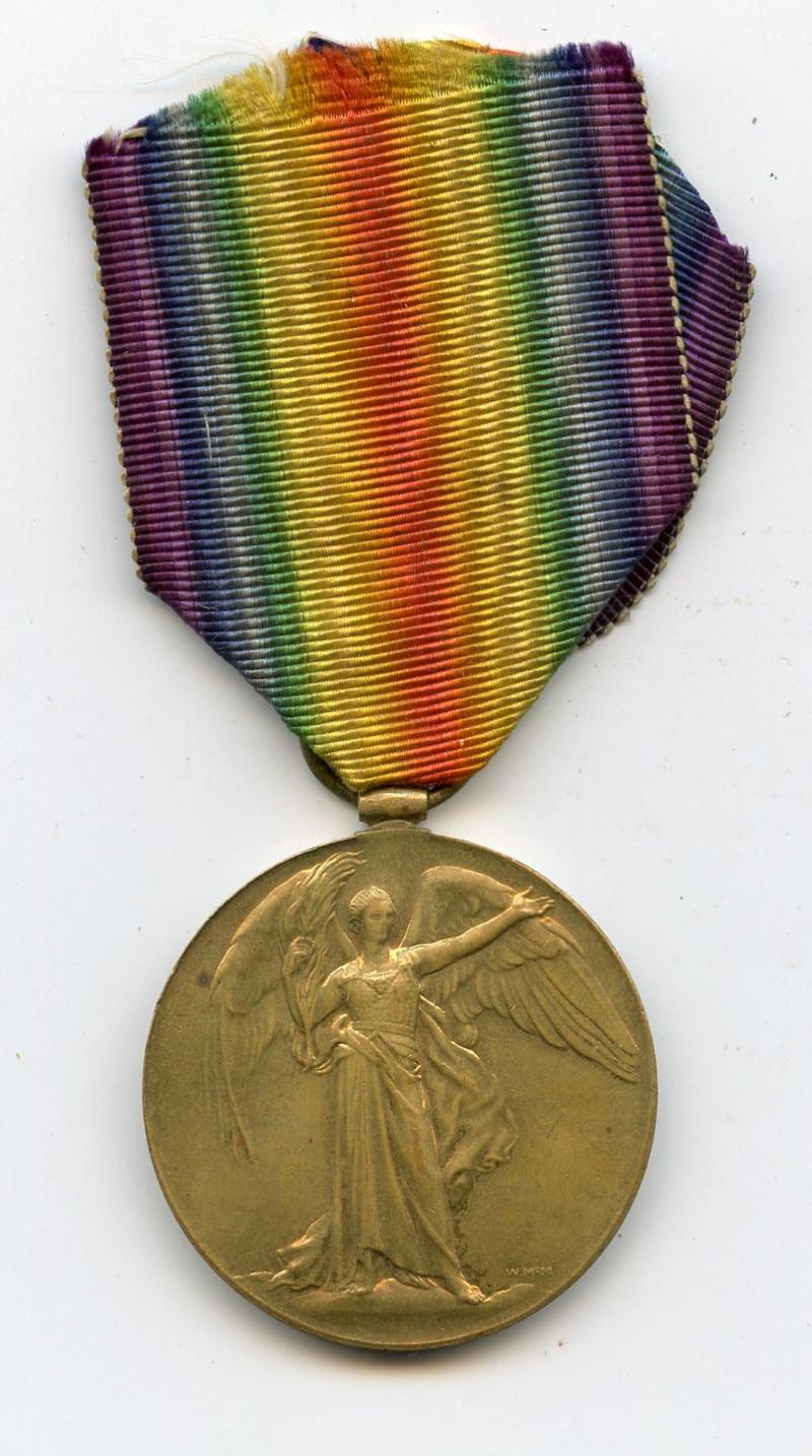 Victory Medal 1914-1919 To Pte Charles L Coulson, Irish Guards