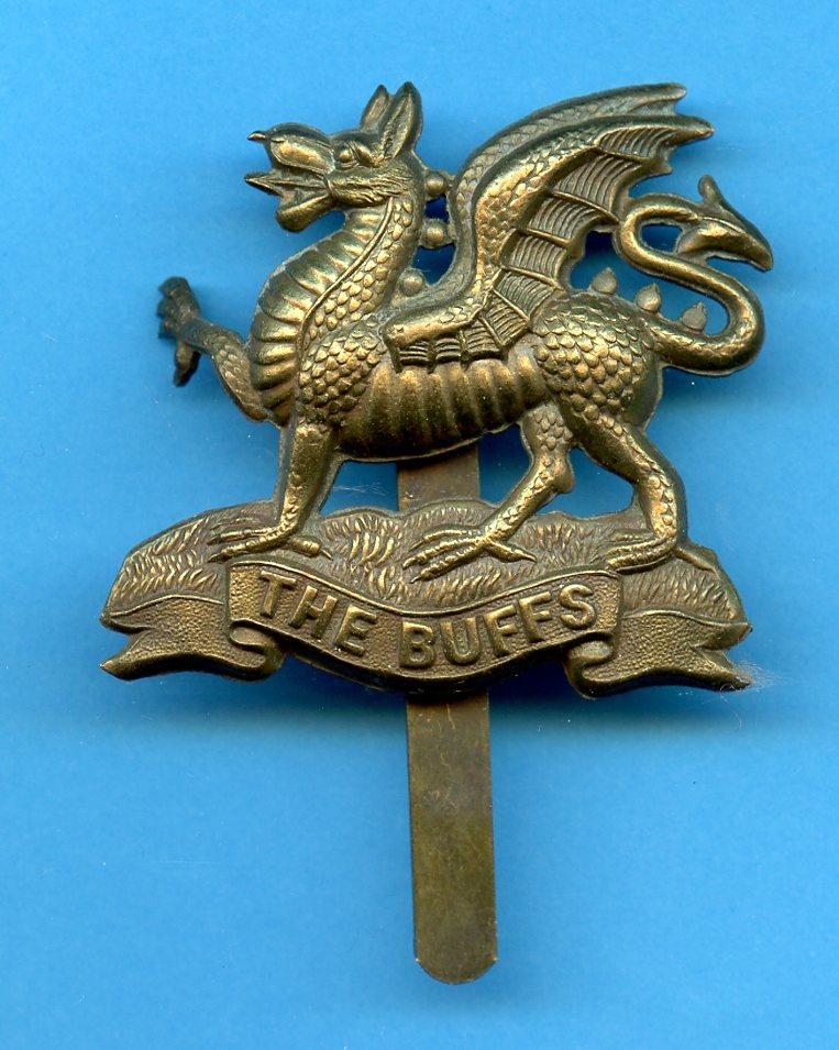 The Buffs ( East kent Regiment ) WW1 Cap Badge