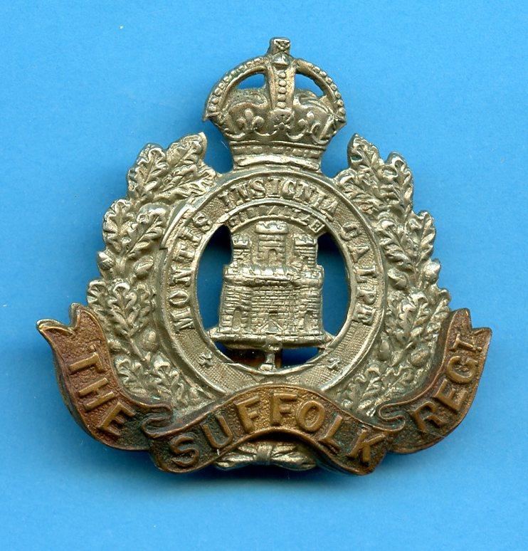 The Suffolk Regiment WW1 Cap Badge