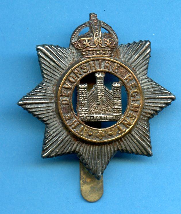 The Devonshire Regiment WW1 Cap Badge