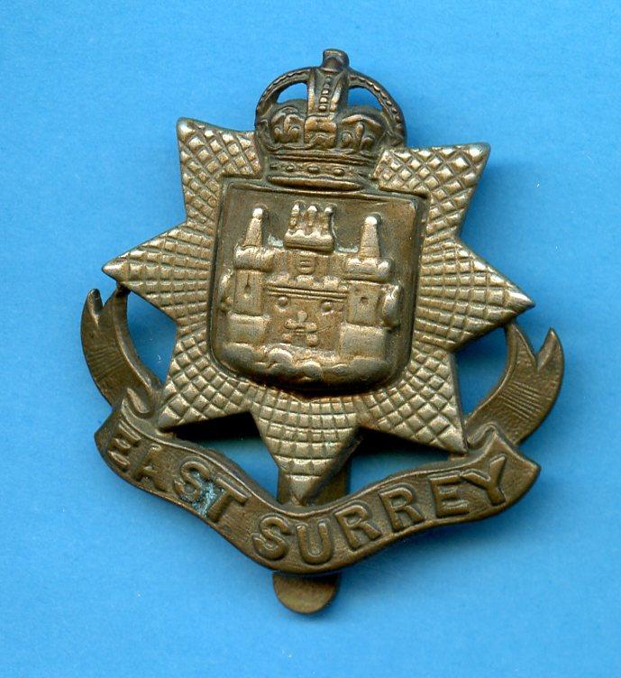 The East Surrey Regiment WW1 Cap Badge