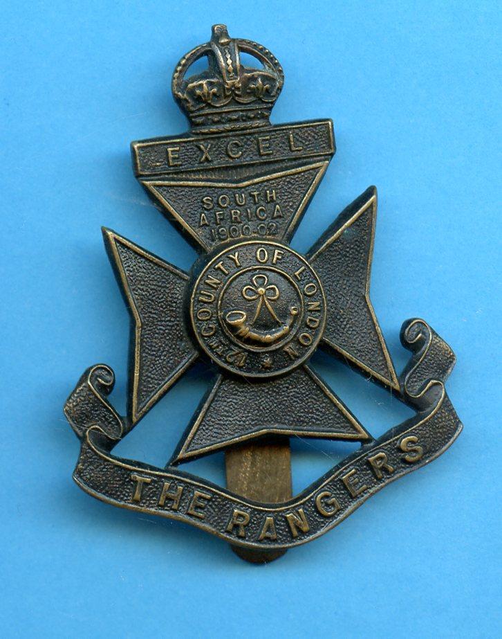 12th (County of London Battalion) The Rangers WW1 Cap badge