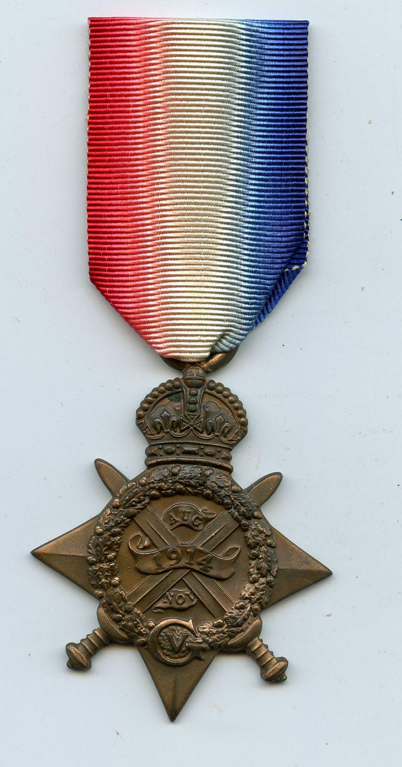 1914 Mons Star  Medal To Pte Henry Hughes,2nd Battalion Cameronians (Scottish Rifles)