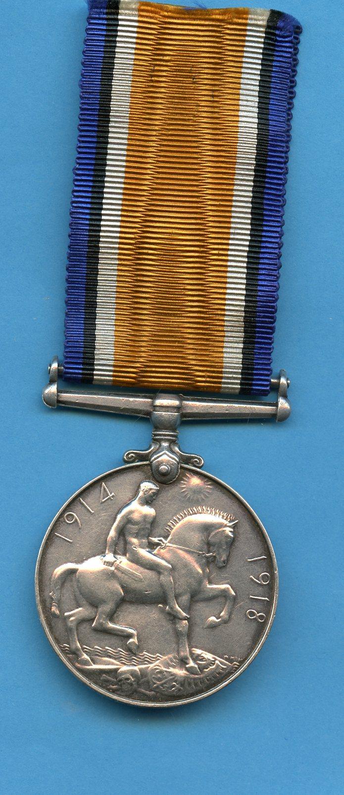 British War Medal 1914-18 To Pte Robert R Harrison, 2nd Battalion Cameronians (Scottish Rifles) (Prisoner of War)