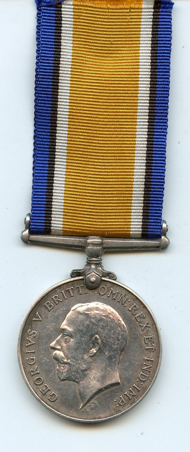British War Medal 1914-18 To Pte John McIlroy, 10th  Battalion Cameronians (Scottish Rifles)