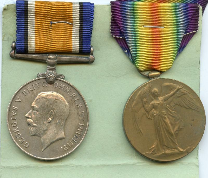 WW1 British War & Victory Medals Pair To Pte Henry Norris, Royal West Kent Regiment