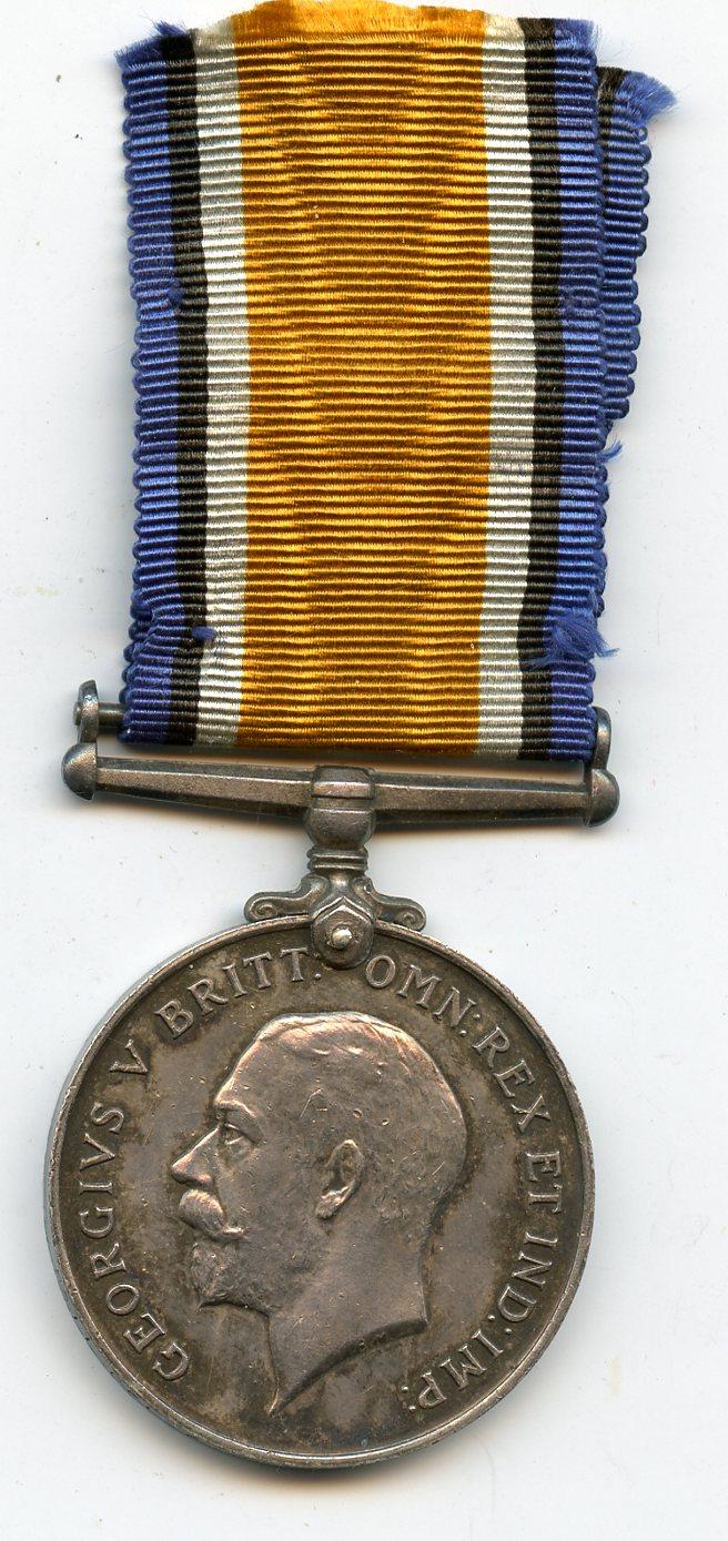 British War Medal 1914-18 To Pte P Hunter, 1/5th Battalion Cameronians (Scottish Rifles)