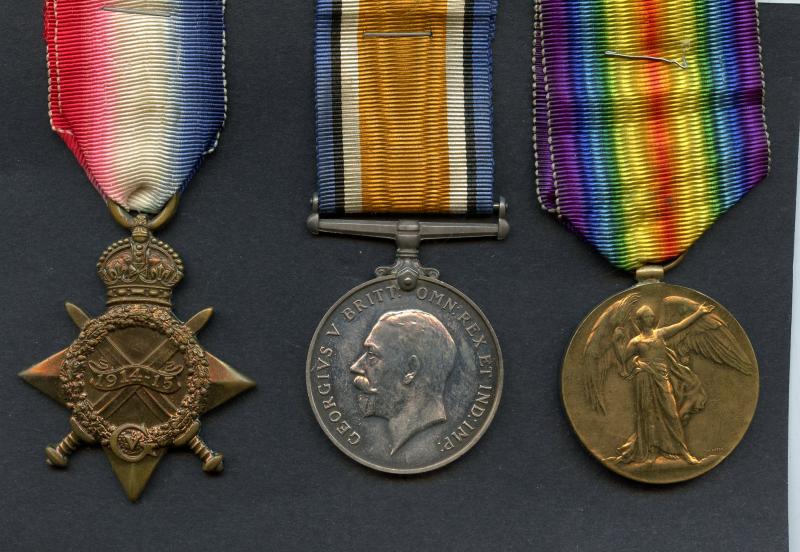 1914-15 Trio World War One Medals To Captain Black Fleming, Royal Scots Fusiliers