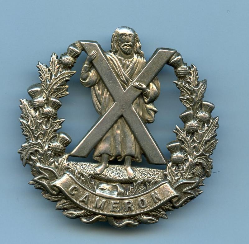 WW1 Cameron  Highlanders Cap Badge