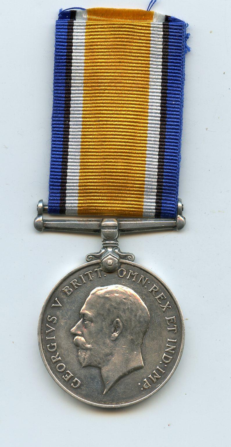 WW1 British War Medal 1914-18 To Pte Allan McColm , Cameronians (Scottish Rifles)