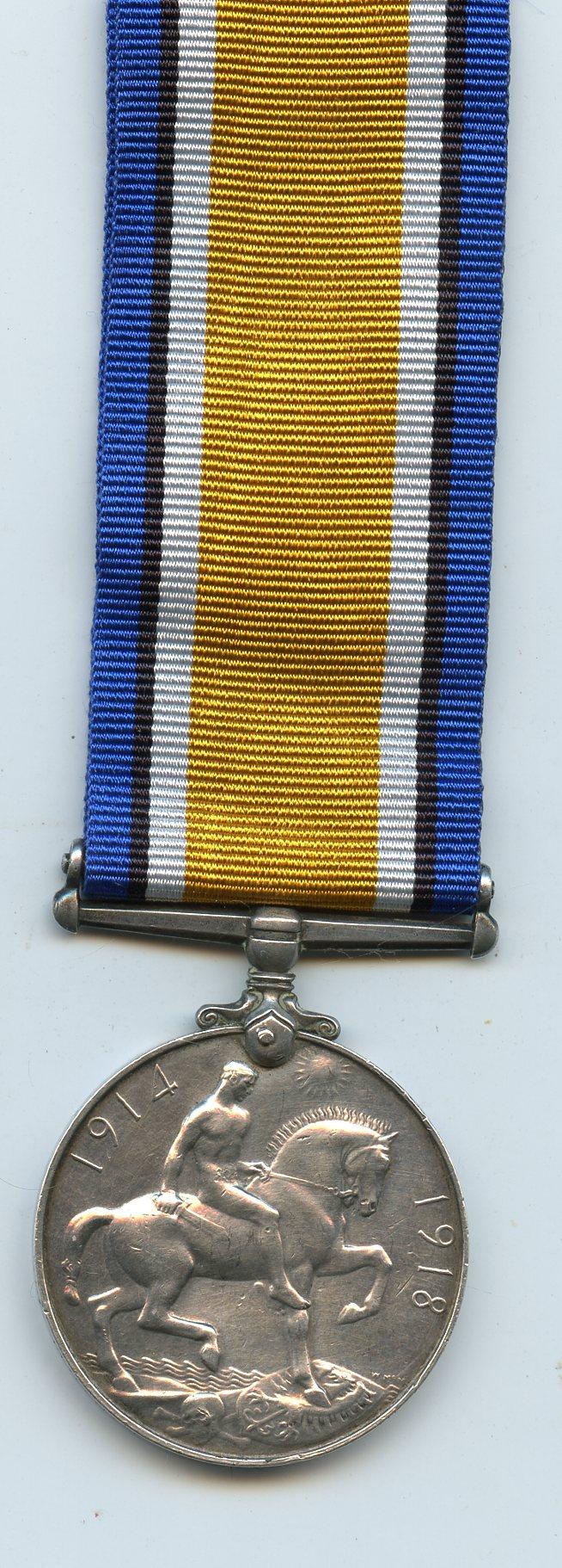 WW1 British War Medal 1914-18 To Pte John Briddon, 4th Bn King's Royal Rifle Corps